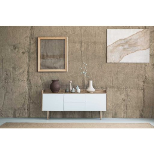 Varratokkal illeszkedő Vintage struktúrminta szürke szürkésbarna és fekete tónus XXL falpanel