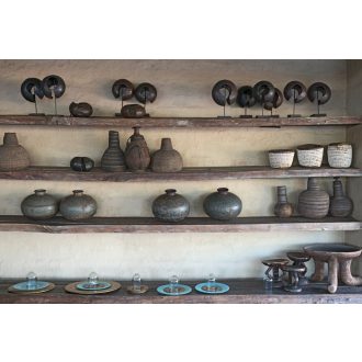   Az Afrikai kézművesség gyöngyszemeiAz Afrikai kézművesség gyöngyszemei fehér bézs barna és szürke tónus falpanel