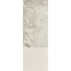   Nagyformátumú márványlapok lélegzetelállító mintája szürkésfehér és szürke tónus falpanel