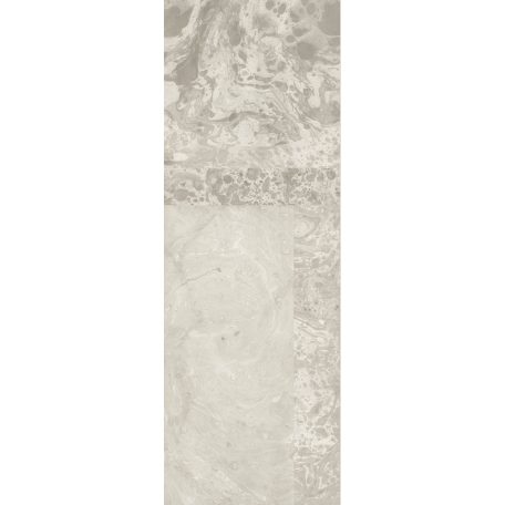 Nagyformátumú márványlapok lélegzetelállító mintája szürkésfehér és szürke tónus falpanel