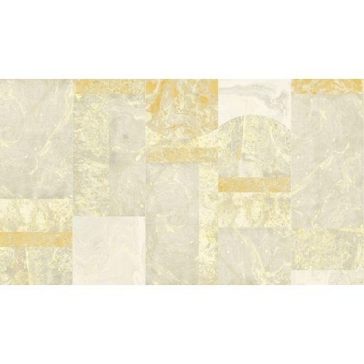 Nagyformátumú márványlapok lélegzetelállító mintája szürkésfehér szürke és aranysárga tónus falpanel