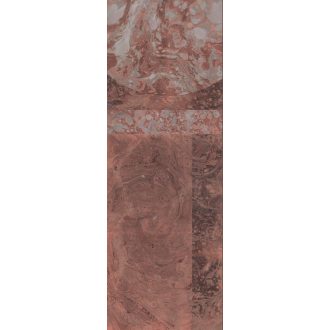   Nagyformátumú márványlapok lélegzetelállító mintája vörös/vörösesbarna szürke és sötétbarna tónus falpanel