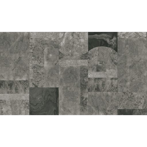 Nagyformátumú márványlapok lélegzetelállító mintája szürke sötétszürke és antracit tónus falpanel