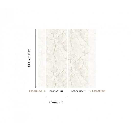 Otthonából fényűző palotát...! Carrarai márvány mintázat fehér szürkésfehér és tevebarna tónus falpanel