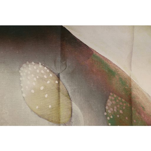 Mint egy festmény! Lenyűgözően gazdag botanikus minta zöld sárga és szines falpanel