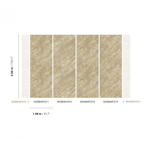 Meglepően valósághű márványmotívum szürkésbarna fehér és grafitszürke tónus falpanel