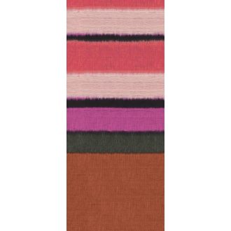   Vízszintes csíkos mintázatú akvarell színátmenetes minta barna piros fekete lila és terrakotta tónus falpanel