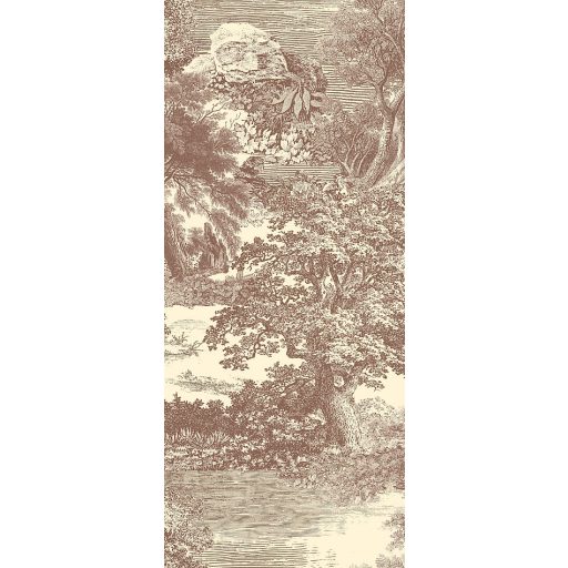 Ősi erdők titkai után kutatva metszet monokróm panoráma tónus falpanel