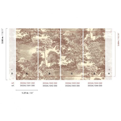 Ősi erdők titkai után kutatva metszet monokróm panoráma tónus falpanel
