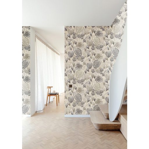 Pomona az erdei gyümölcsök istennője - elképesztő organikus kreáció bézs barna szürke és fehér tónus falpanel