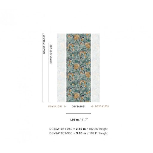 Pomona az erdei gyümölcsök istennője - elképesztő organikus kreáció menta kék aranybarna szines falpanel