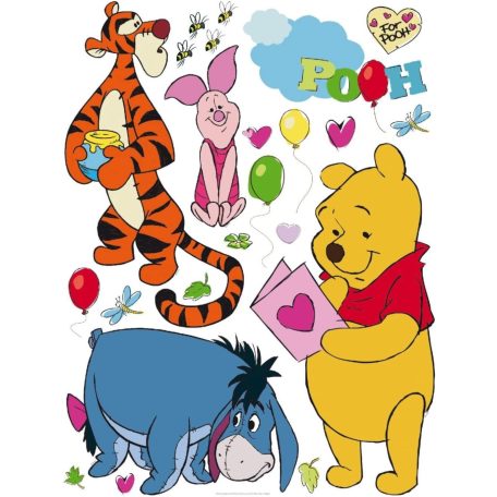 Disney Winnie the Pooh - Micimackó szines falmatrica