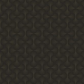   Japán stílusú kisméretű geometriai ZEN minta sötétbarna/antracit és bronz tónus finom csillogás tapéta