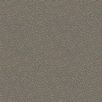   Hipnotikus hatású apró elemekkel kialakított organikus hullámminta szürke/sötétszürke és arany tónus finom fény tapéta