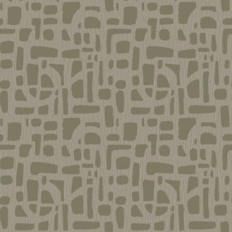   Modern művész ecsettel festett absztrakt kompozíciója ezüstös szürke/szürkésbézs és olajzöld/zöldarany tónus fémes fény tapéta