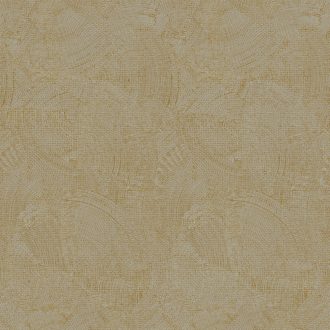   Art deco ihletésű dinamikus legyező (koncentrikus körcikkek) mintája szürkésbarna és aranyló-bronz tónus fémes hatás tapéta