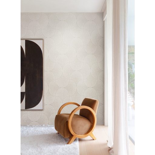 Körívek precíz szimmetriája geometriai design világosszürke szürke és ezüstös-szürke tónus tapéta