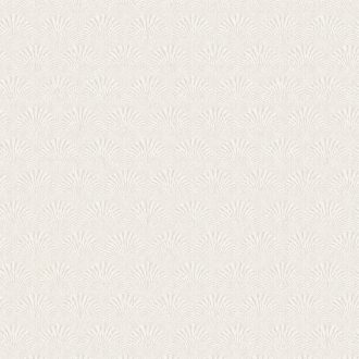   Art Deco stílusú "áttetsző" legyező mintázat csillogó minta fehér és gyöngyház tónus tapéta