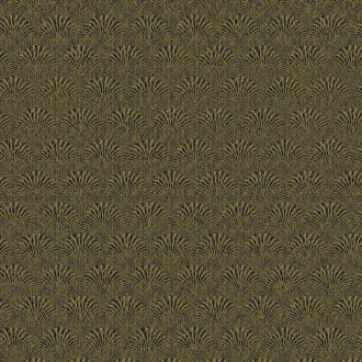   Art Deco stílusú "áttetsző" legyező mintázat csillogó minta arany fekete és ezüst tónus tapéta