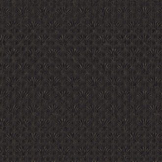   Art Deco stílusú "áttetsző" legyező mintázat csillogó minta bíborlila sötétlila és arany tónus tapéta