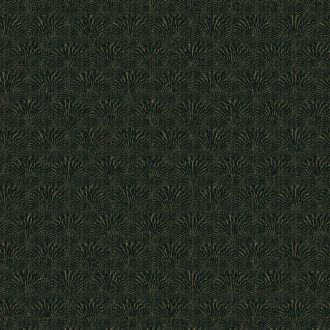   Art Deco stílusú "áttetsző" legyező mintázat csillogó minta smaragdzöld fekete és arany tónus tapéta