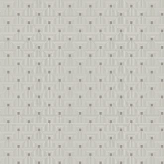   Geometriai fókuszpont - Kisméretű izgalmas elrendezésű szögletes formák mintája szürke krém és ezüstszürke tónus tapéta