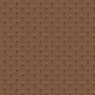   Geometriai fókuszpont - Kisméretű izgalmas elrendezésű szögletes formák mintája barna/vörösesbarna és vörösréz/bronz tónus tapéta