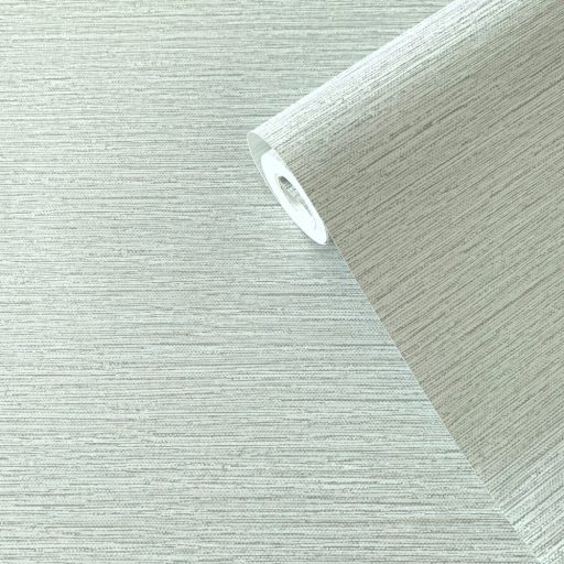 Finom textúrájú diszkrét csillogású szövésminta krém zöld/világoszöld és szürke tónus fémes ezüst mintarészletek tapéta