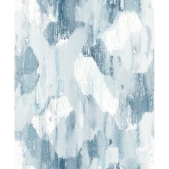   Absztrakt és művészi kortárs akvarell design fehér kék szürke és sötétkék tónus tapéta