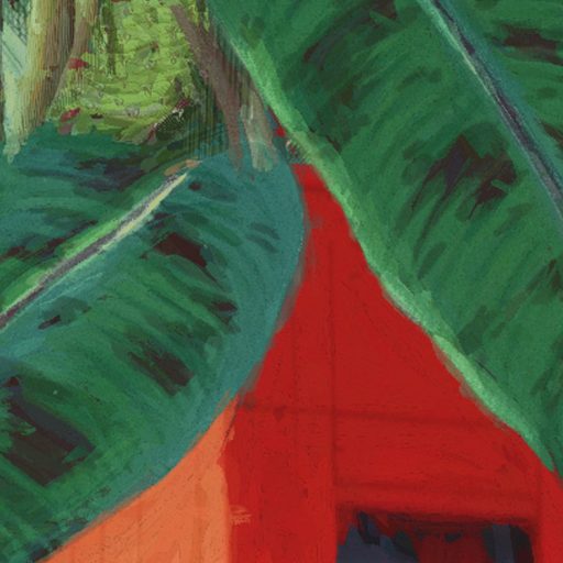 Biodóm otthonában!.. és mennyivel olcsóbb! Felhőkarcolóba költözött trópusi növények élénkvörös sárga és zöld tónus falpanel