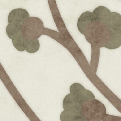 Mezei növények és virágok bájos és romantikus vintage illusztrciója krém mustársárga barna és sötétzöld tónus falpanel