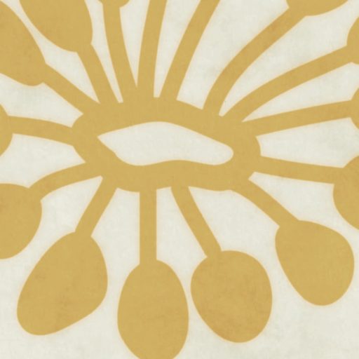 Mezei növények és virágok bájos és romantikus vintage illusztrciója krém mustársárga barna és sötétzöld tónus falpanel