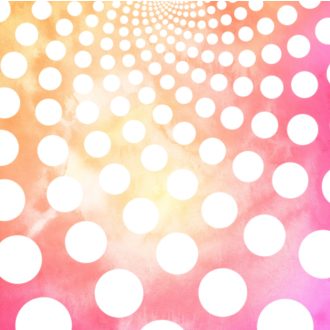   Fibonacci vagy logaritmikus spirál absztrakt minta fénylő pontokkal narancs napsárga rózsaszín pink és fehér tónus falpanel