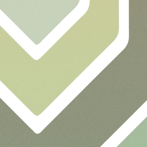 Geometrikus cikk-cakkokból álló modern stilizált minta rózsaszín bézs szürke zöld és barna tónus falpanel