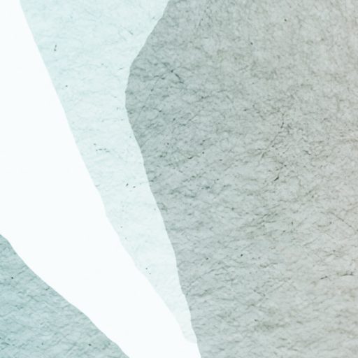 Akvarell hatású egymásba olvadó trópusi levélmintázat fehér és pasztell zöld vízkék szürkészöld tónus falpanel