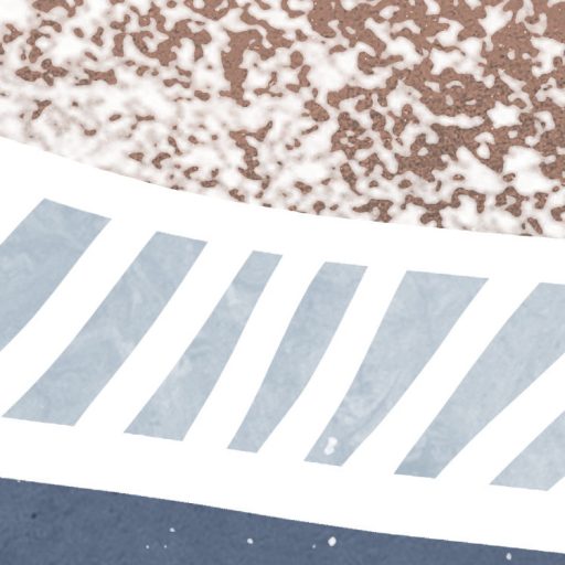 Természeti formák - hegyvonulat vagy hullámzó tenger - absztrakt minta mélykék szürkéskék terrakotta réz szürke és fehér tónus falpanel