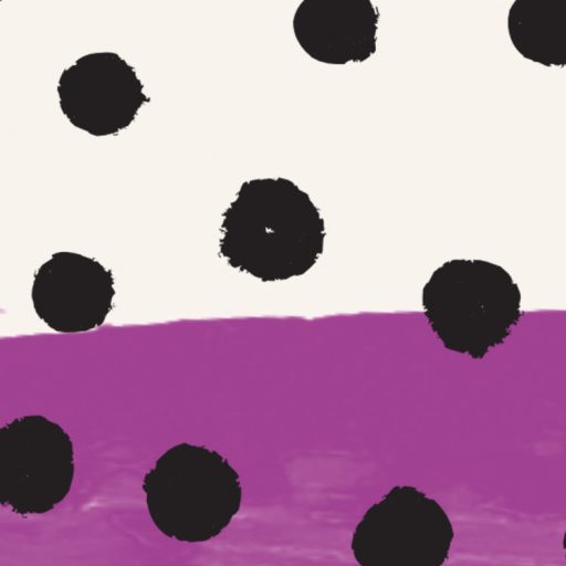 Ultramodern művészeti alkotás grafikai formák és ecsetvonások mintája krémfehér menta türkiz pink lila és fekete tónus falpanel