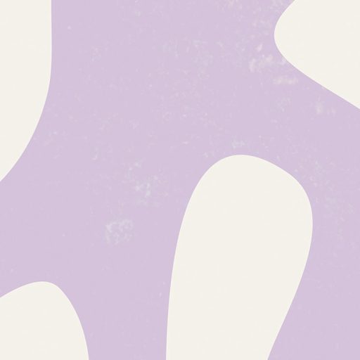 Organikus biomorf formákból álló - korallszerű - absztrakt design fehér levendula és orgonalila aranysárga és bézs/homok tónus falpanel