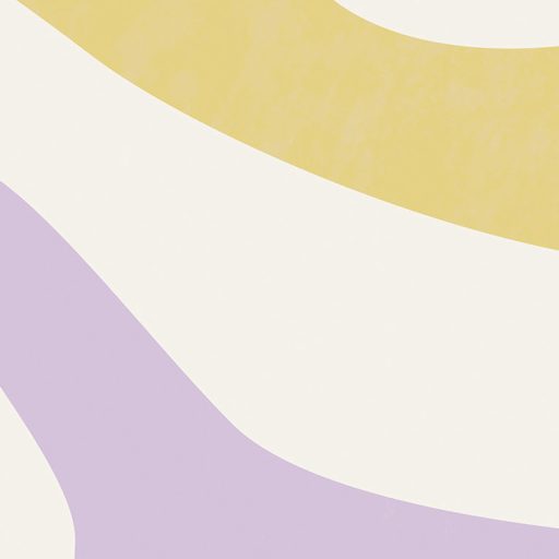 Organikus biomorf formákból álló - korallszerű - absztrakt design fehér levendula és orgonalila aranysárga és bézs/homok tónus falpanel