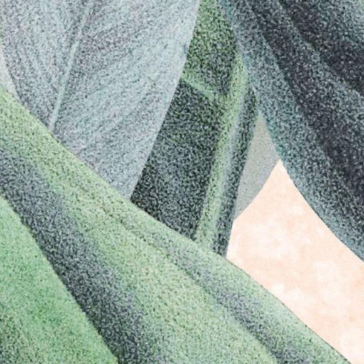 Trópusi hangulatú modern egzotikus növényi kompozíció halvány barack zöld ezüstös szürkészöld és élénk pink tónus falpanel