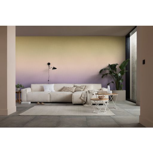 Elegáns színátmenetes (gradiens) design aranysárga sárga rózsazín és levendula tónus falpanel