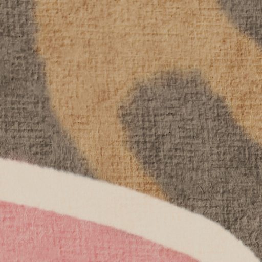 Különböző méretű és formájú stilizált levelek absztrakt mintája bézs barna és rózsaszínes-terrakotta tónus falpanel