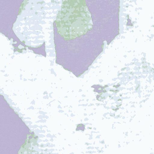 Légies japán ihletésú stilizált szomorúfűz motívum pasztell lila fehér és zöld tónus falpanel