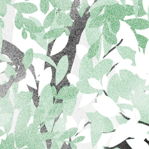 Légies akvarell hatású erdőrészlet színes lombkoronákkal fehér szürke sárga barack narancs menta és pasztellzöld tónus falpanel