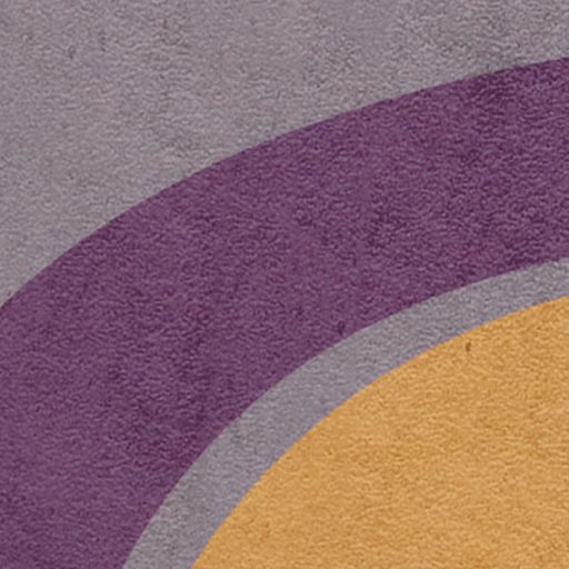 Retro a 70-es évek stílusát idéző absztrakt geometrikus mintázat szürke mélylila okker halvány türkiz zöld és bézs tónus falpanel