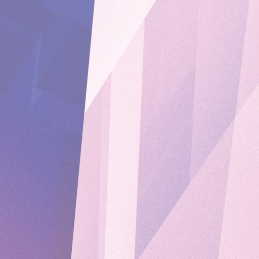 Holografikus 3D absztrakt geometrikus digitális művészeti alkotás rózsaszín kék lila fehér és türkiz tónus falpanel