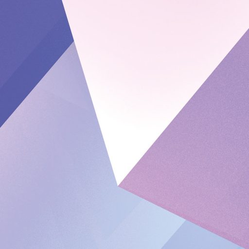 Holografikus 3D absztrakt geometrikus digitális művészeti alkotás rózsaszín kék lila fehér és türkiz tónus falpanel