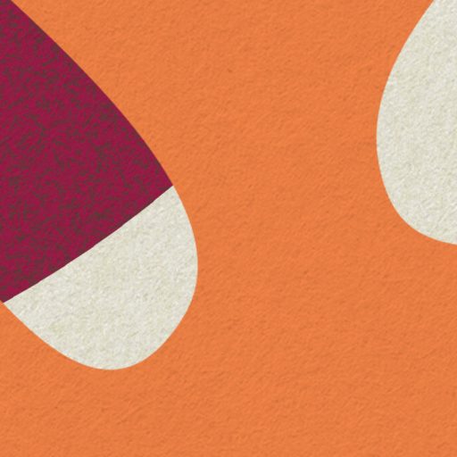 Modern és művészi korall és absztrakt virágok mintája krém burgundi vörös türkiz sötétkék naracs és rózsaszín tónus falpanel