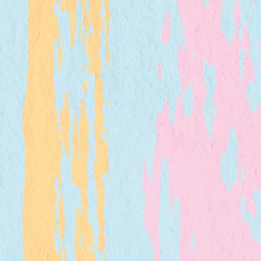 Dinamikus széles ecsetszerű vonásokkal festett absztrakt minta világos türkiz rózsaszín sárga menta narancs és lila tónus falpanel