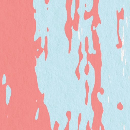 Dinamikus széles ecsetszerű vonásokkal festett absztrakt minta világos türkiz rózsaszín sárga menta narancs és lila tónus falpanel